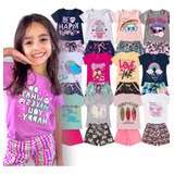 Kit 5 Conjuntos Roupa Infantil Juvenil Verão Menina Atacado