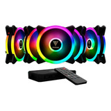 Kit 5 Cooler Fan Pc Gamer Rgb Gamdias Aeolus M2 1205r 120mm