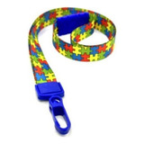 Kit 5 Cordão Autismo autista Trava De Segurança Brinde