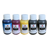 Kit 5 Cores Tinta Sublimatica Gênesis Sublidesk 100ml 