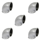 Kit 5 Cotovelo Joelho Galvanizado Curva 90 2 1 2 Polegadas