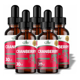 Kit 5 Cranberry Em Gotas Sabor Frutas Vermelhas 30ml Celliv