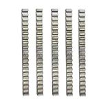 KIT 5 CREMALHEIRAS EM ALUMINIO 25 CM