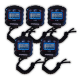 Kit 5 Cronômetro Digital Mão Corrida Alarme Hora Crossfit