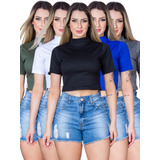 Kit 5 Cropped Curto