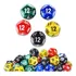 Kit 5 Dados D12 Marmorizados   Rpg