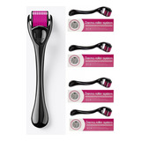 Kit 5 Dermaroller System 540 Microagulha Pele Barba Cabelo
