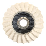 Kit 5 Disco Flap De Feltro Para Polimento Inox Metais 115mm