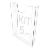 Kit 5 Displays Porta Folha Prontuário