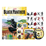 Kit 5 Em 1 Diversão Wakanda Livro Colorir Pantera Negra novo Lacrado