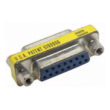 Kit 5 Emenda Femea Db15 X Db15 2 Fileiras