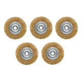 Kit 5 Escova Rotativa Circular Latonada 6 X 1 2 Motoesmeril