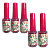 Kit 5 Esmalte Base Nutri Bomba Fortalecedora Unhas Original 