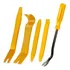 Kit 5 Espátulas Nylon Desmontar Painel Moldura Portas Carros