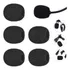 Kit 5 Espumas Protetora Microfone Lapela Headset Filtro