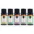 Kit 5 Essências Via Aroma 10ml P/ Aromatizadores E Difusor Com Fragrâncias De Lavanda, Breeze, Eucalipto E Hortelã, Capim Limão E Bamboo