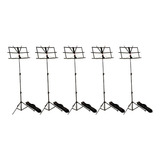 Kit 5 Estante Partitura Suporte Dobrável Dolphin C Capa