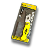 Kit 5 Estilete Profissional Trapezoidal E Dobrável C Lâmina