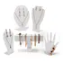 Kit 5 Expositor Bijuteria Jóias Colar Brinco Acrílico Branco