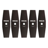 Kit 5 Faca Lâmina Roçadeira Grande C Furo Gde 2mm Saga Pro