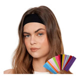 Kit 5 Faixa De Cabeça Esporte Yoga Corrida Academia