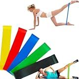 Kit 5 Faixa Elastica Para Exercicio Mini Band Crossfit Yoga Pilates Musculacao Abdominais Fisioterapia