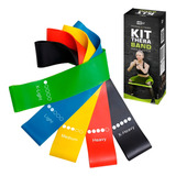 Kit 5 Faixa Elástica Super Mini Band Para Treino Exercícios