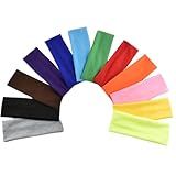 Kit 5 Faixas De Cabelo Esportivas Modernas Para Cabelo Feminino Faixas Elásticas Para Treino Cores Sortidas