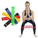 Kit 5 Faixas Elasticas Exercicios Em Casa Mini Band Extensor Academia Yoga Pilates Fitness Crossfit