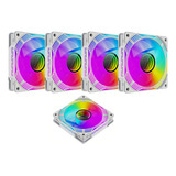 Kit 5 Fan Cooler Argb Gamemax Aurora Fn12a c8i w