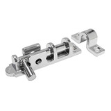 Kit 5 Ferrolho Trinco Redondo 6cm Reforçado União Mundial