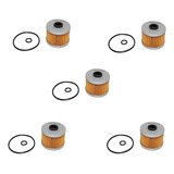 Kit 5 Filtros Óleo Trx 350 420 500 Foutrax Quadriciclo