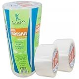 Kit 5 Fita Adesiva Transparente Larga 48MM X 100M