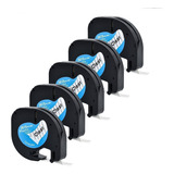 Kit 5 Fita Compatível Dymo Letratag Transparente 12mm 12267