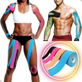 Kit 5 Fita Kinesio Bandagem Elástica