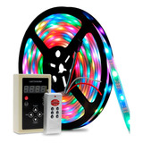 Kit 5 Fitas Led 6803 Rgb 2 Controle 328 Efeitos 5 Fontes