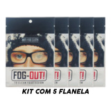 Kit 5 Flanelas Antiembaçante Oculos Espelho Parabrisa