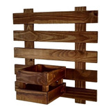 Kit 5 Floreira Jardim Vertical Madeira 35x35 