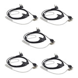 Kit 5 Fones Silicone Rádio Motorola Ep450 Dep450 Walk Talk