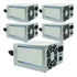Kit 5 Fonte Pc Atx 200w Reais Real Silenciosa C/ Cabo Bivolt Cor Prata 110v/220v