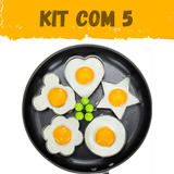 Kit 5 Forma Aço Inox Molde Fritar Ovos Omelete Tapioca Dualh