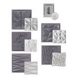 Kit 5 Formas P Revestimento Gesso 3d Acabamento Tomada Cor Kit5 formas