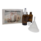 Kit 5 Frascos Vidro Âmbar 50 Ml Com Válvula Anti Vazamento