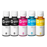 Kit 5 Garrafa De Tinta Gt51 E Gt52 Para Smart Tank 515 519