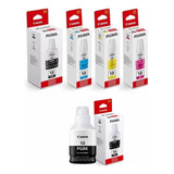 Kit 5 Garrafas De Tinta Original Canon Mega Tank Gi 10 G6010