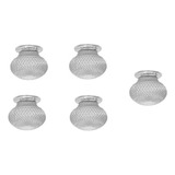 Kit 5 Globo Drops Paraquedas Vidro 20x15cm Suporte Soquete