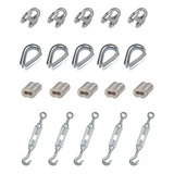Kit 5 Grampos 5 Sapatilhas 5 Nicopress 5 Esticador 3 16