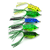 Kit 5 Isca Artificial Sapo Frog Anti Enrosco Traira Tucunare Cor Conforme As Fotos Sku 009