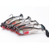 Kit 5 Isca Soft Artificial Lambari 8 Cm
