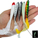 Kit 5 Iscas Artificiais Shad Grub 11 5cm 6gr Tucunaré Robalo Cor Foto